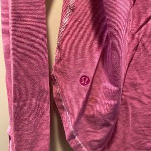 Long Sleeve Pink Lululemon Top, size 6